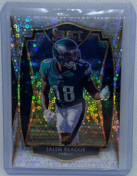 JALEN REAGOR 2020 PANINI SELECT PREMIER LEVEL SILVER DISCO PRIZM RC #168