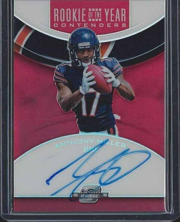 ANTHONY MILLER 2018 CONTENDERS OPTIC ROOKIE ROY RED HOLO ON CARD AUTO RC #D /199