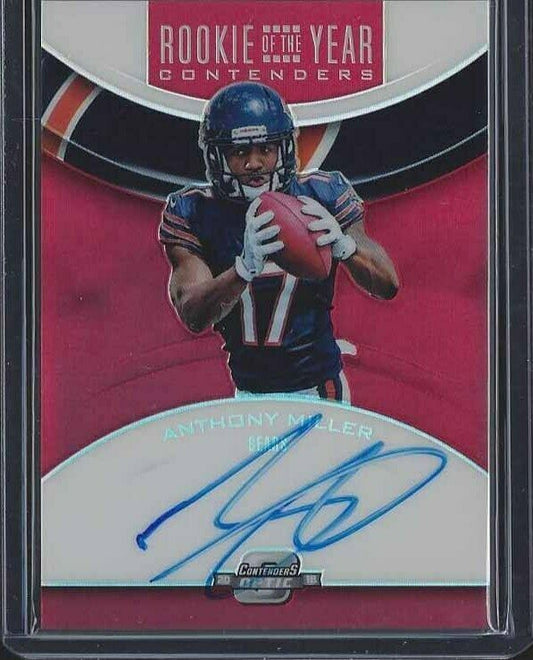 ANTHONY MILLER 2018 CONTENDERS OPTIC ROOKIE ROY RED HOLO ON CARD AUTO RC #D /199