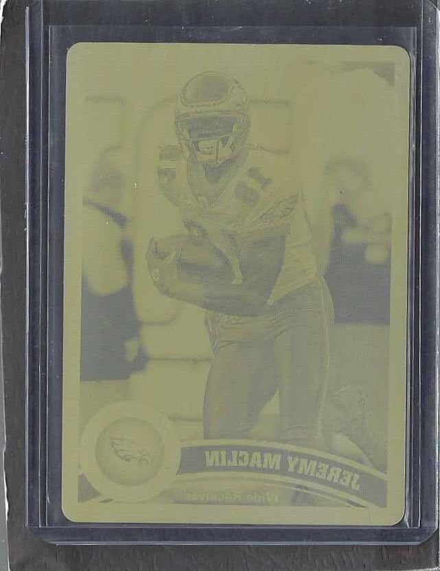 JEREMY MACLIN 2011 TOPPS CHROME YELLOW PRINTING PLATE #D 1/1