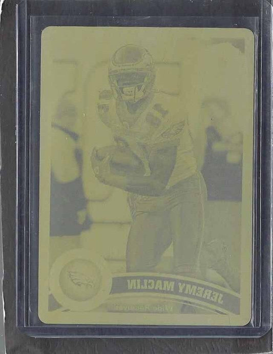 JEREMY MACLIN 2011 TOPPS CHROME YELLOW PRINTING PLATE #D 1/1