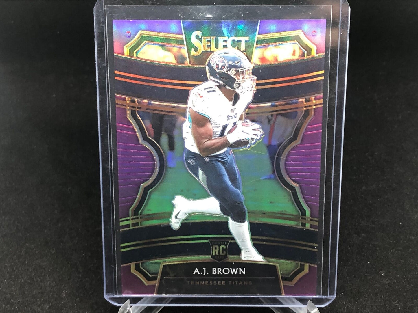 AJ BROWN 2019 SELECT CONCOURSE PURPLE PRIZM RC # 46/75
