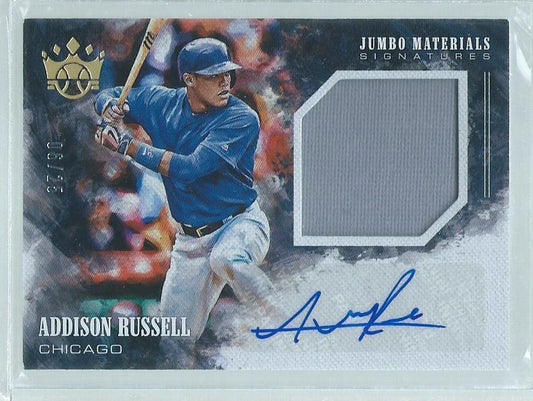 ADDISON RUSSELL 2018 DIAMOND KINGS JERSEY AUTO #D 6/25