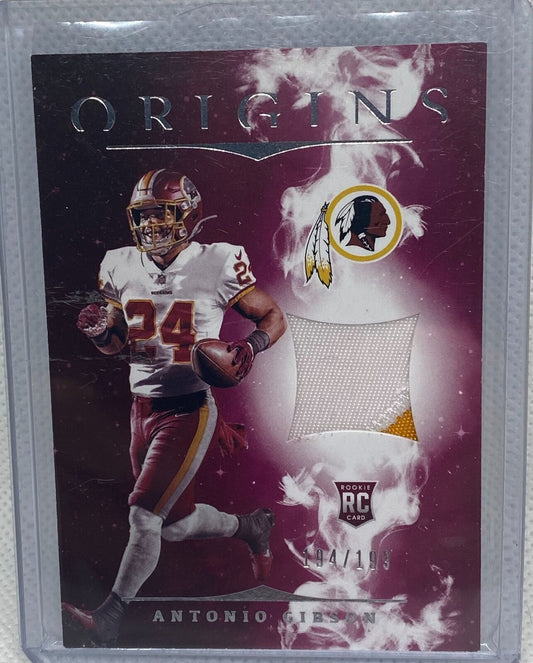 ANTONIO GIBSON 2020 PANINI ORIGINS PATCH RC #D 194/199