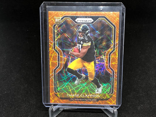 CHASE CLAYPOOL 2020 PANINI PRIZM ORANGE LAZER RC # 392