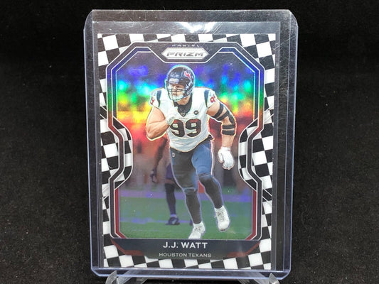 JJ WATT 2020 PANINI PRIZM CHECKERBOARD SSP RARE PRIZMS # 80