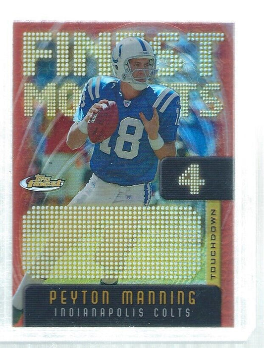 PEYTON MANNING 2005 TOPPS FINEST MOMENTS RED REFRACTOR #D 258/599