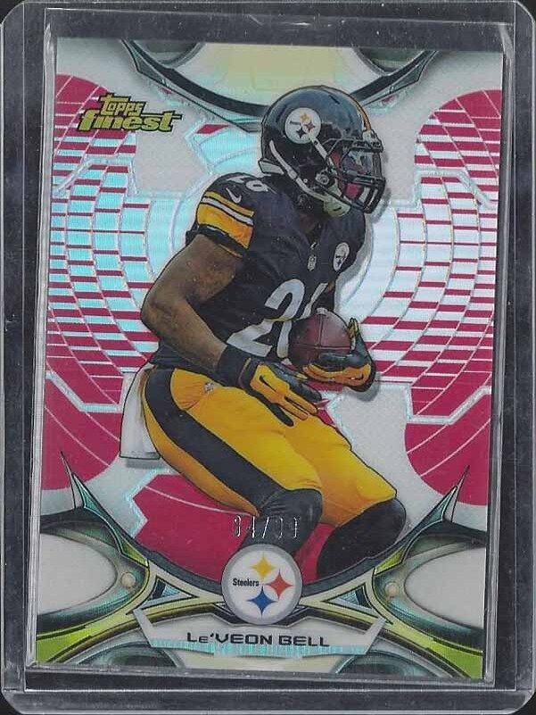 LE'VEON BELL 2015 TOPPS FINEST RED REFRACTOR #D 84/99