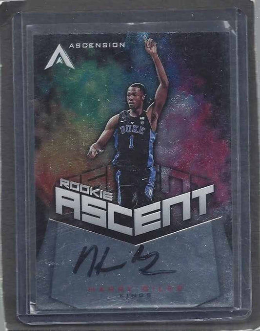 HARRY GILES 2017-18 PANINI ASCENTION ROOKIE ASCENT ON CARD ROOKIE AUTO RC /299