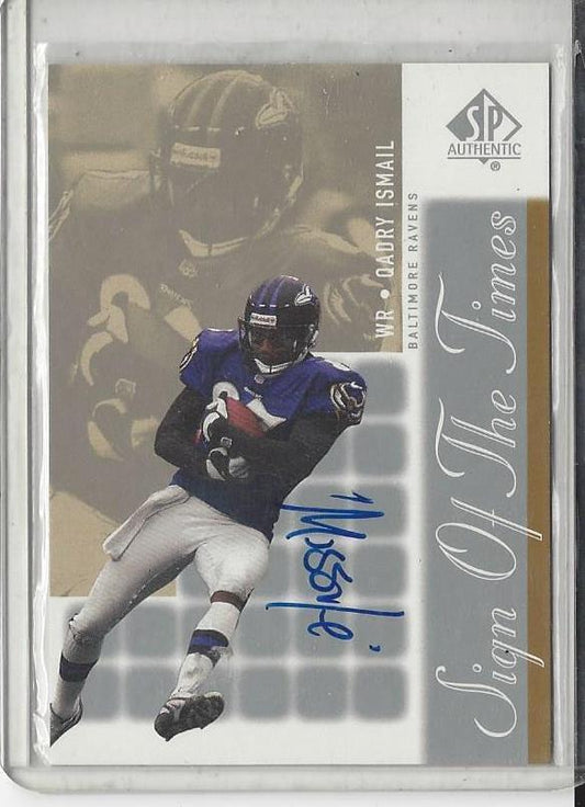 QADRY ISMAIL 2000 SP AUTHENTIC SIGN OF THE TIMES ON CARD MISSILE INSCRIBED AUTO