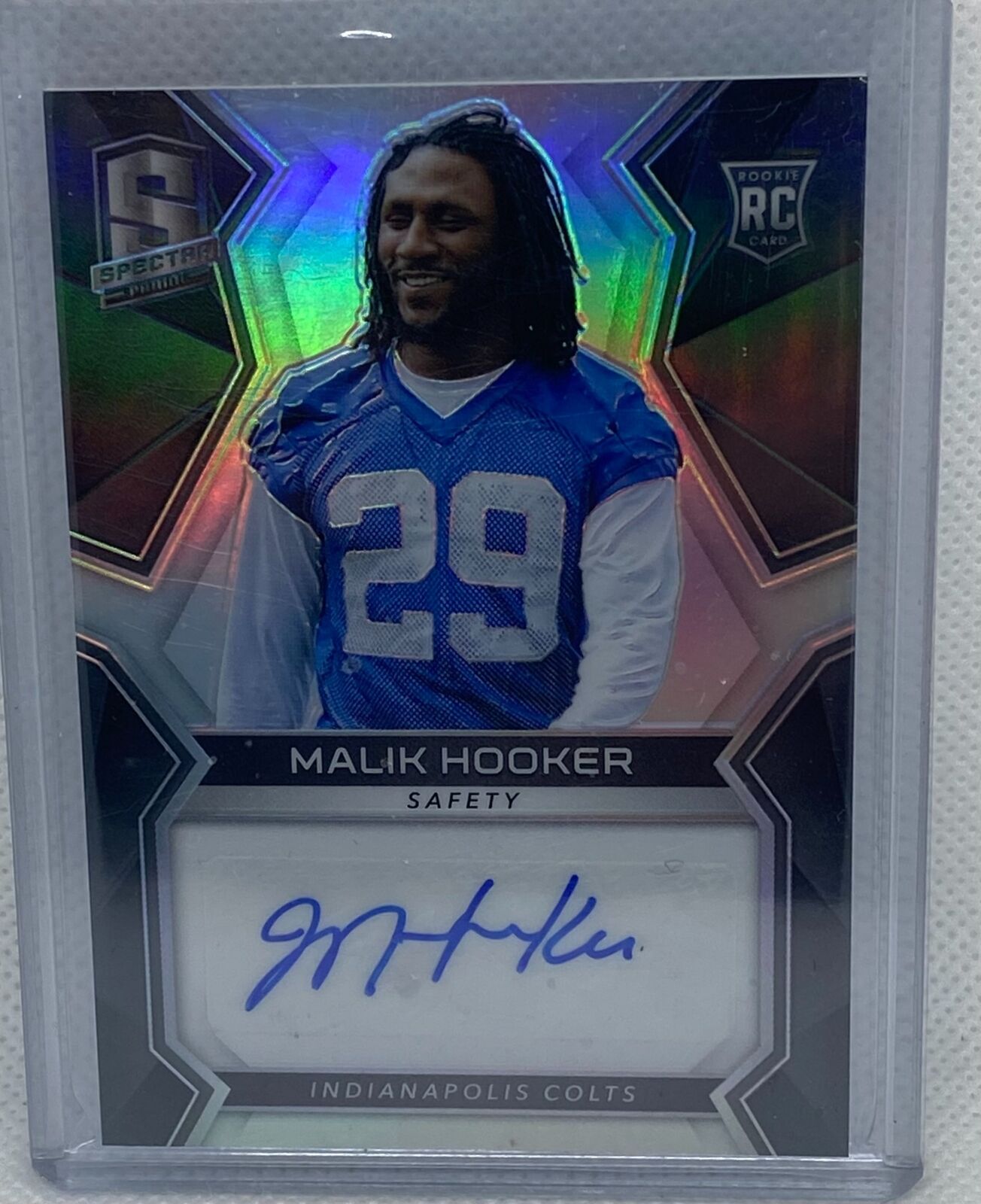 MALIK HOOKER 2017 PANINI SPECTRA AUTO RC #D /199