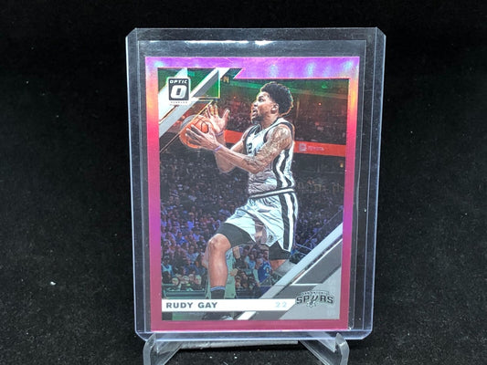 RUDY GAY 2019-20 PANINI DONRUSS OPTIC PINK HOLO #D 15/25