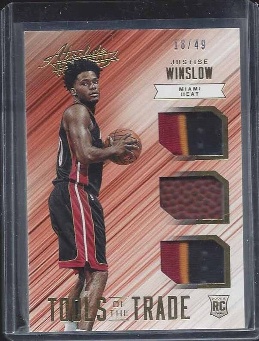 JUSTISE WINSLOW 2015-16 ABSOLUTE TOOLS OF THE TRADE TRIPLE PATCH RC #DS 18/49
