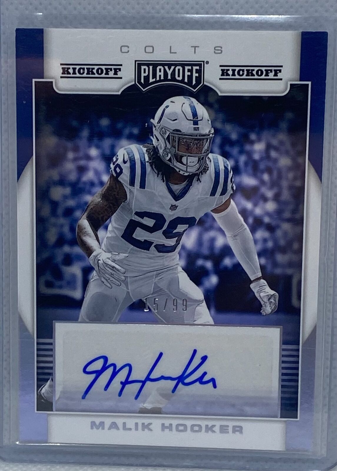 MALIK HOOKER 2017 PANINI PLAYOFF KICKOFF AUTO RC #D 15/99