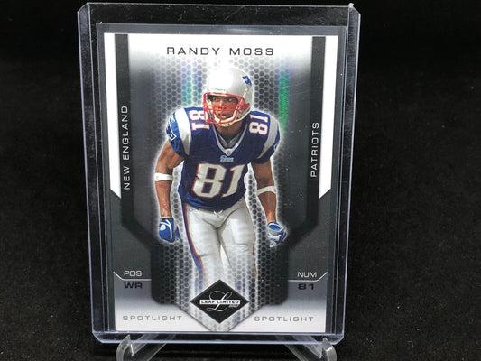 RANDY MOSS 2007 DONRUSS LEAF LIMITED SILVER SPOTLIGHT #D 19/20