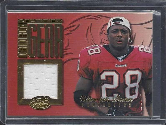 WARRICK DUNN 1999 GRIDIRON GEAR CERTIFIED JERSEY #D 254/300