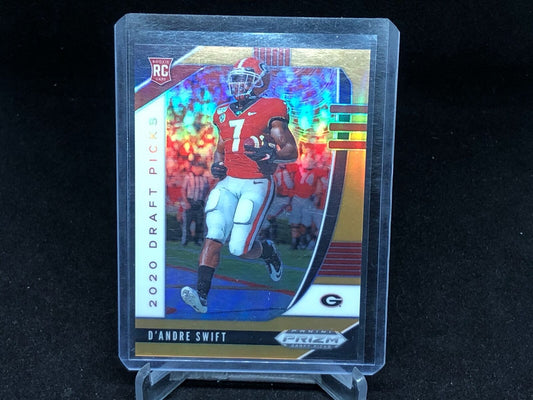 DEANDRE SWIFT 2020 PANINI PRIZM DRAFT PICKS ORANGE PRIZM RC #D 58/149