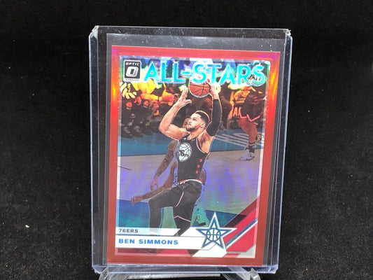 BEN SIMMONS 2019-20 PANINI DONRUSS OPTIC RED ALL STARS HOLO #D 88/99