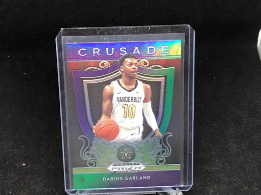 DARIUS GARLAND 2019-20 PRIZM DRAFT PICKS GREEN PURPLE CRUSADE PRIZM RC #D 2/199