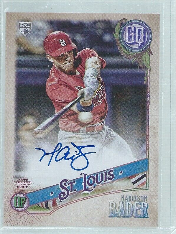 HARRISON BADER 2018 TOPPS GYPSY QUEEN ON CARD AUTO ROOKIE RC