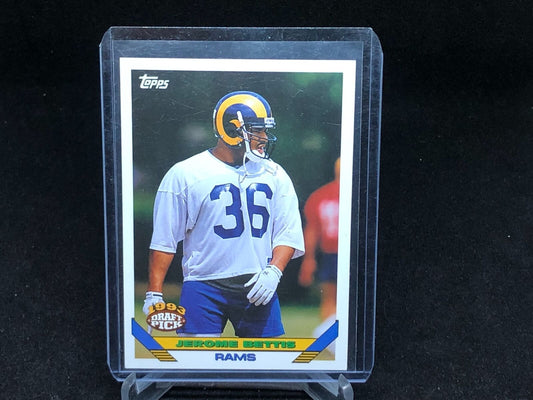 JEROME BETTIS 1993 TOPPS DRAFT PICK TRUE ROOKIE RC # 166