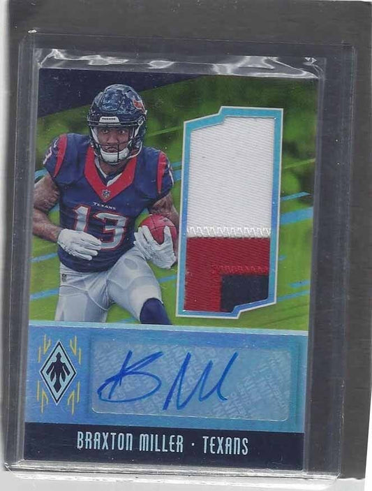 BRAXTON MILLER 2016 PANINI PHOENIX GOLD RPA JUMBO 3 COLOR PATCH AUTO RC #D 1/25