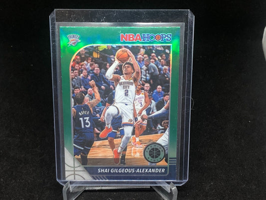 SHAI GILGEOUS ALEXANDER 2019-20 PANINI HOOPS PREMIUM STOCK GREEN PRIZM # 80