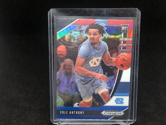 COLE ANTHONY 2020-21 PANINI PRIZM DRAFT PICKS RED WHITE BLUE PRIZM RC # 9