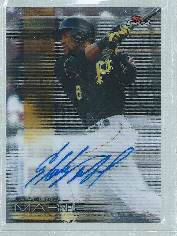 STARLING MARTE 2016 TOPPS FINEST ON CARD AUTO