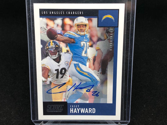 CASEY HAYWARD 2020 PANINI SCORE AUTO # 152