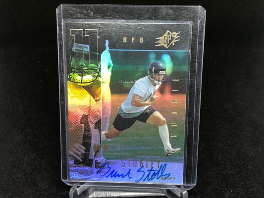 BRANDON STOKLEY 1999 UPPER DECK SPX ON CARD AUTO RC # 95