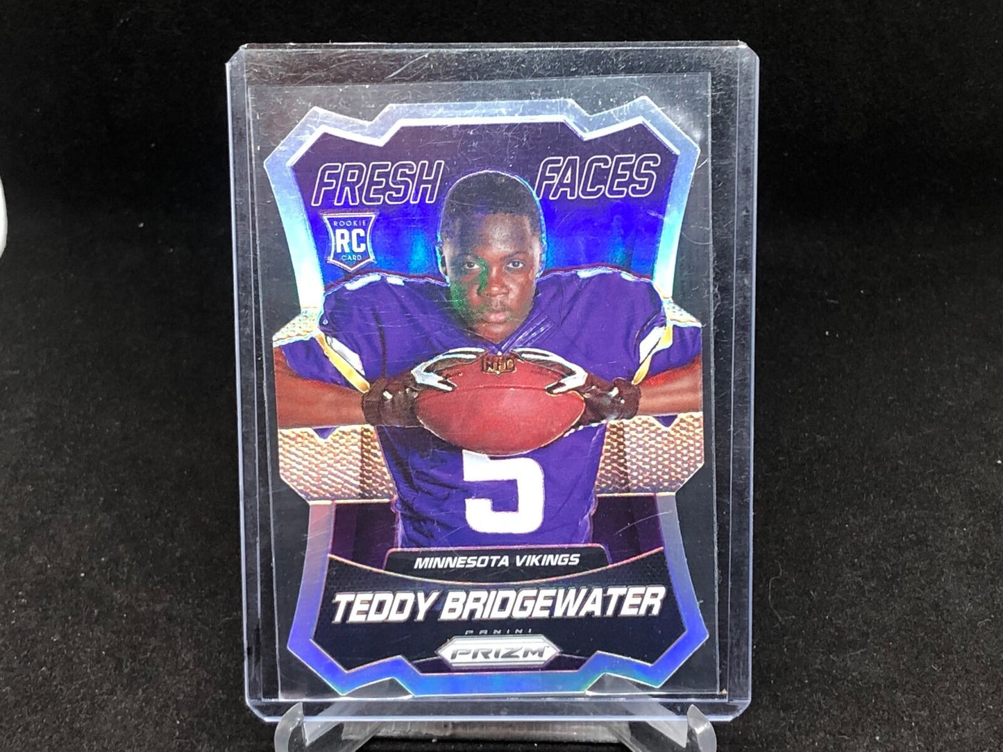 TEDDY BRIDGEWATER 2014 PANINI PRIZM DIE CUT FRESH FACES SILVER PRIZM RC