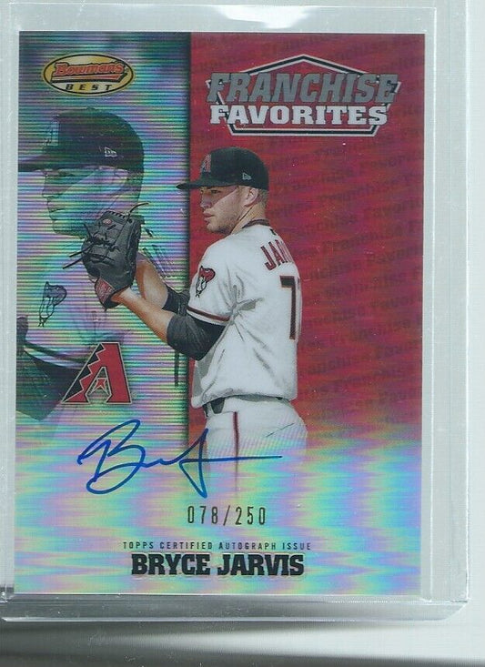BRYCE JARVIS 2020 BOWMAN'S BEST FRANCHISE FAVORITES AUTO REFRACTOR #D 78/250