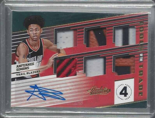 ANFERNEE SIMONS 2018-19 ABSOLUTE TOOLS OF THE TRADE 6 PIECE PATCH AUTO RC #D 4/5