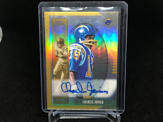 CHARLIE JOINER 2019 PANINI LEGACY GOLD PRIZM LEGENDS AUTO #D 31/50