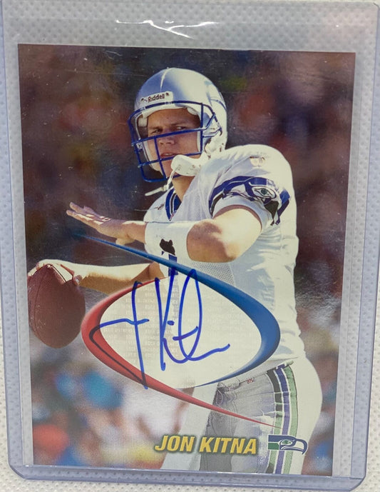 JON KITNA 1998 COLLECTORS EDGE ON CARD AUTO