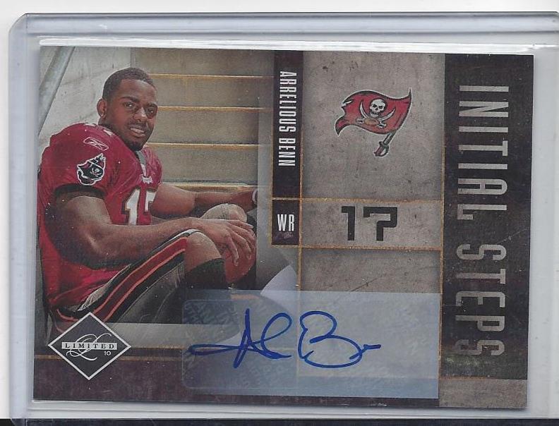 1/1 ARRELIOUS BENN 2010 LIMITED INITIAL STEPS AUTO RC #D 17/99 HIS JERSEY #17!!