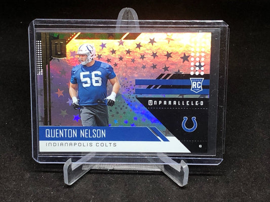 QUENTON NELSON 2018 PANINI UNPARALLELED ASTRAL RC #D 54/200