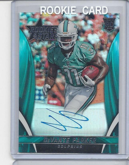 DEVANTE PARKER 2015 ROOKIES & STARS DOLPHINS ROOKIE AUTO RC