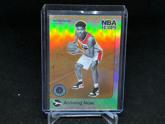 RUI HACHIMURA 2019-20 HOOPS PREMIUM STOCK ARRIVING NOW SILVER PRIZM RC # 18