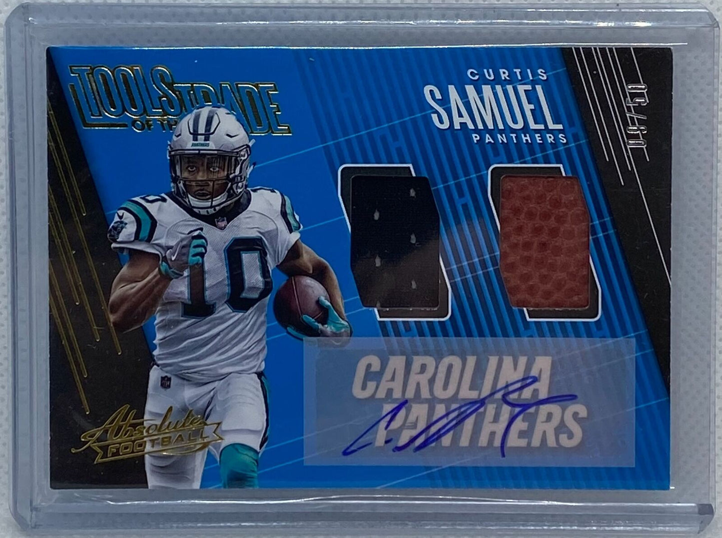CURTIS SAMUEL 2018 ABSOLUTE TOOLS OF THE TRADE PATCH AUTO #D 09/50
