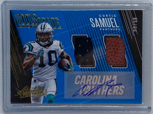 CURTIS SAMUEL 2018 ABSOLUTE TOOLS OF THE TRADE PATCH AUTO #D 09/50