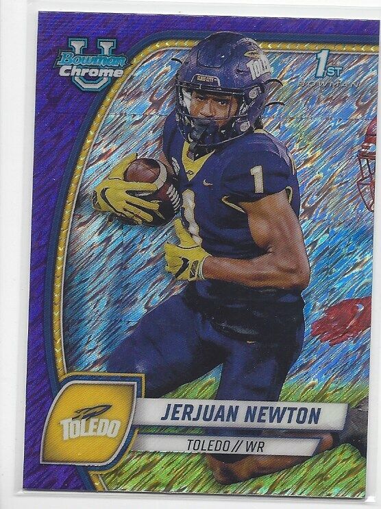 2024 BOWMAN CHROME UNIVERSITY FOOTBALL REFRACTORS STEALTH SHIMMER XFRAC QUANTITY