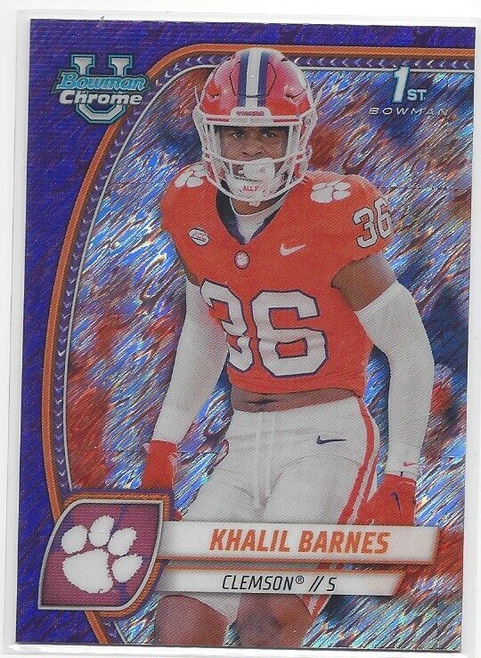 2024 BOWMAN CHROME UNIVERSITY FOOTBALL REFRACTORS STEALTH SHIMMER XFRAC QUANTITY