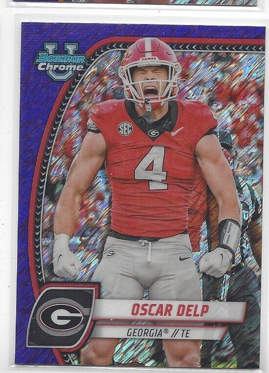 2024 BOWMAN CHROME UNIVERSITY FOOTBALL REFRACTORS STEALTH SHIMMER XFRAC QUANTITY