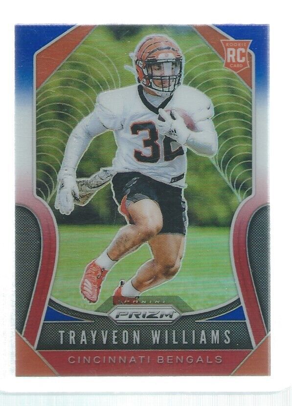 TRAYVEON WILLIAMS 2019 PANINI PRIZM RED WHITE BLUE PRIZMS ROOKIE RC #329
