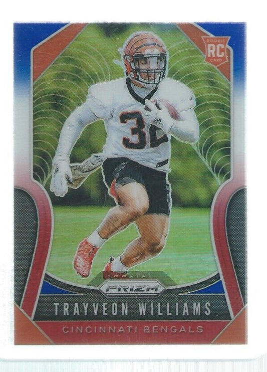 TRAYVEON WILLIAMS 2019 PANINI PRIZM RED WHITE BLUE PRIZMS ROOKIE RC #329