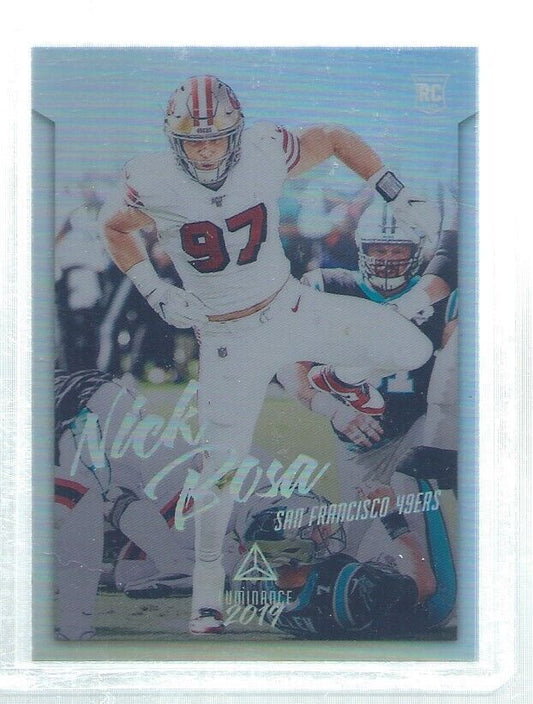 NICK BOSA 2019 CHRONICLES LUMINANCE SILVER SILVER ROOKIE RC #211