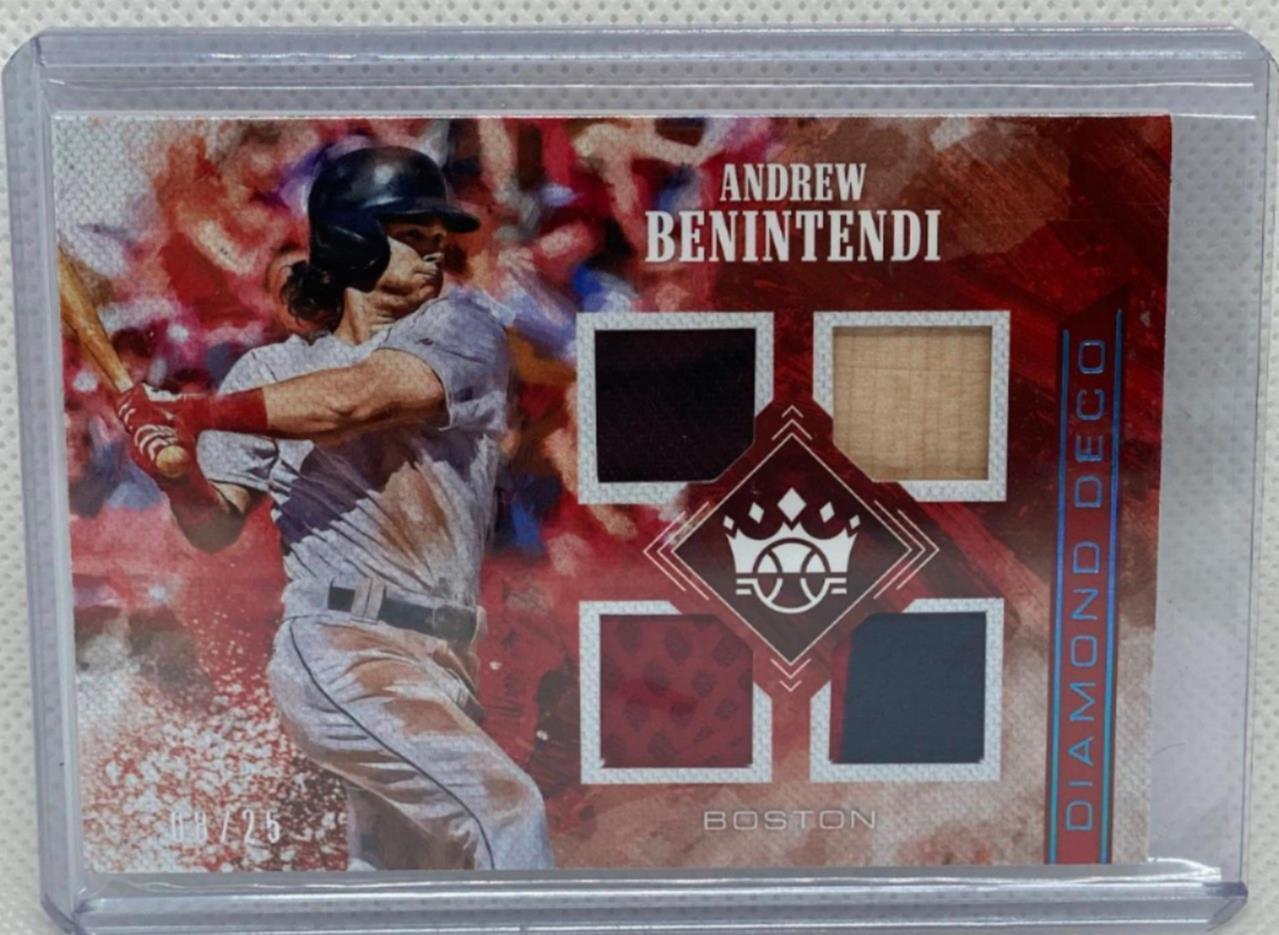 ANDREW BENINTENDI 2018 PANINI DIAMOND KINGS DECO QUAD PATCH #D 08/25