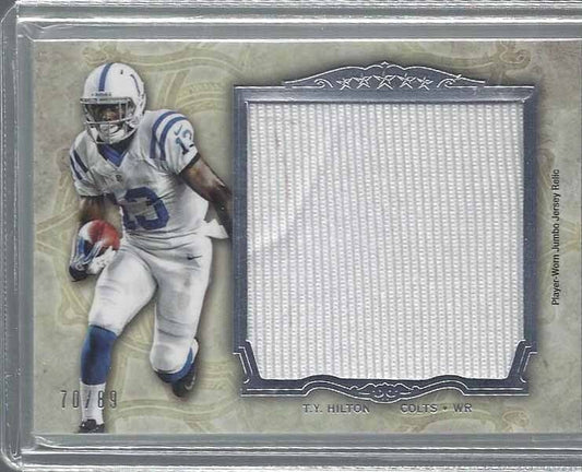 T.Y. HILTON 2012 TOPPS 5 FIVE STAR JUMBO ROOKIE COLTS JERSEY RC #D 70/89